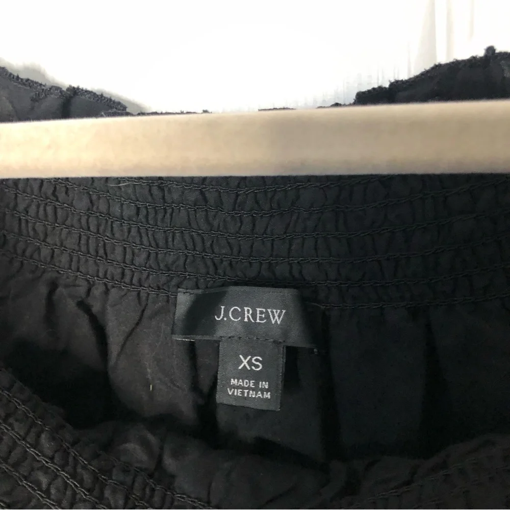 J Crew Puff Sleeve Smocked Top Eyelet